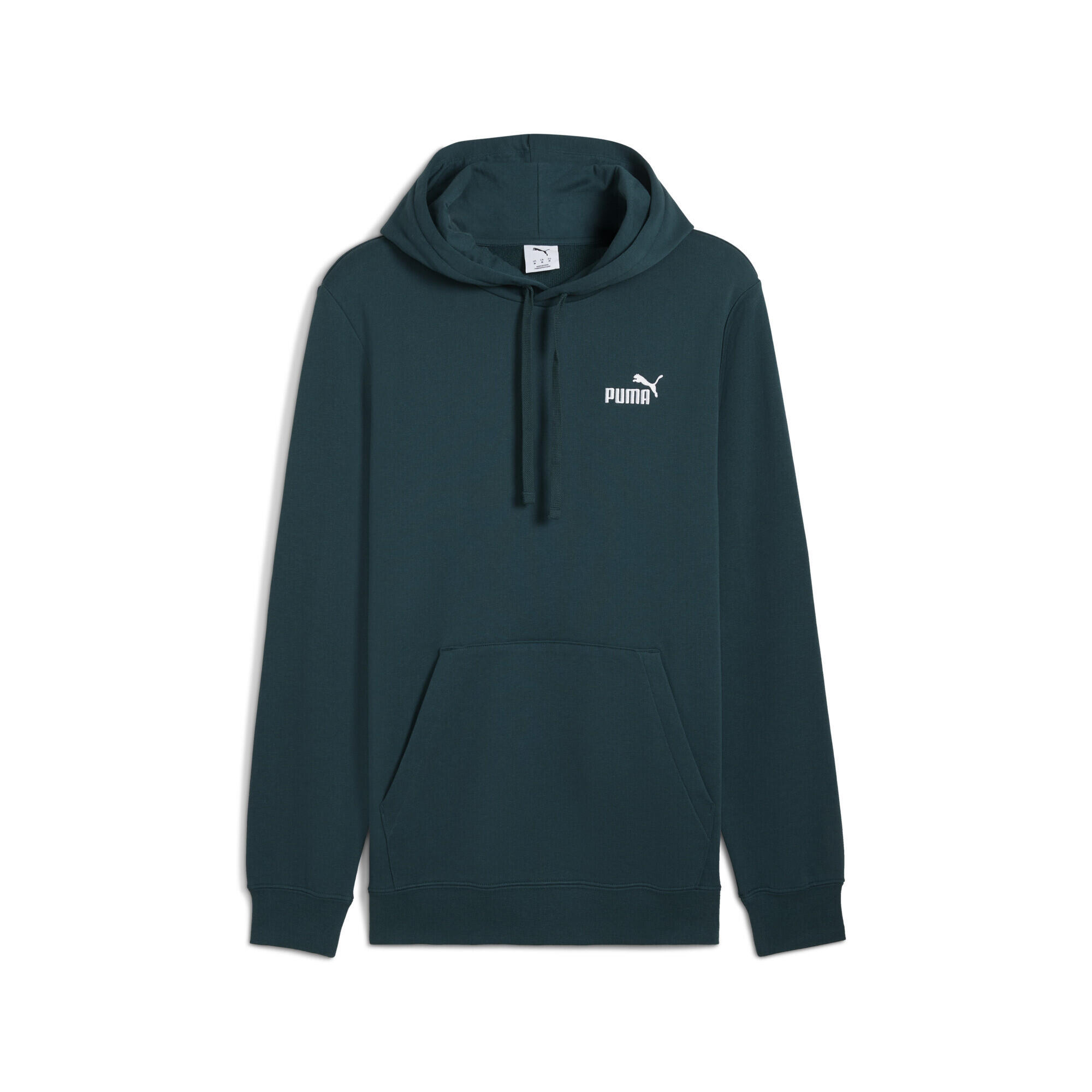 Męska bluza z kapturem Essentials z małym logo No. 1 PUMA Green Terrain