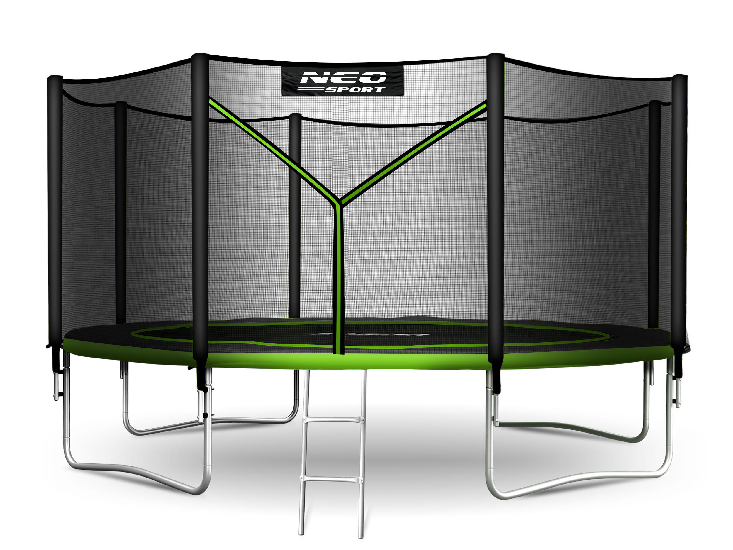 Trampolina ogrodowa z siatką zewnętrzną Neo-Sport 374cm 12ft 2/7