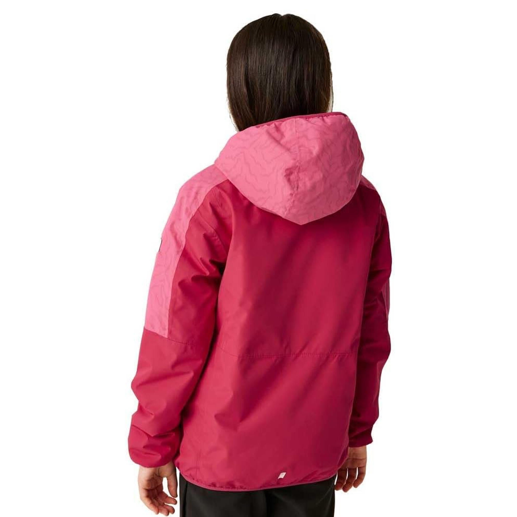 Veste Imperméable VOLCANICS Enfant (Rose Foncé / Rose Vif) 3/5