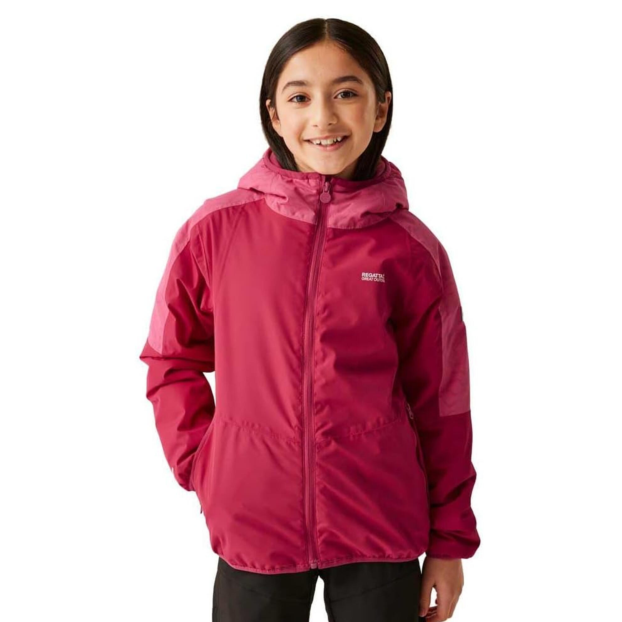 Veste Imperméable VOLCANICS Enfant (Rose Foncé / Rose Vif) 4/5