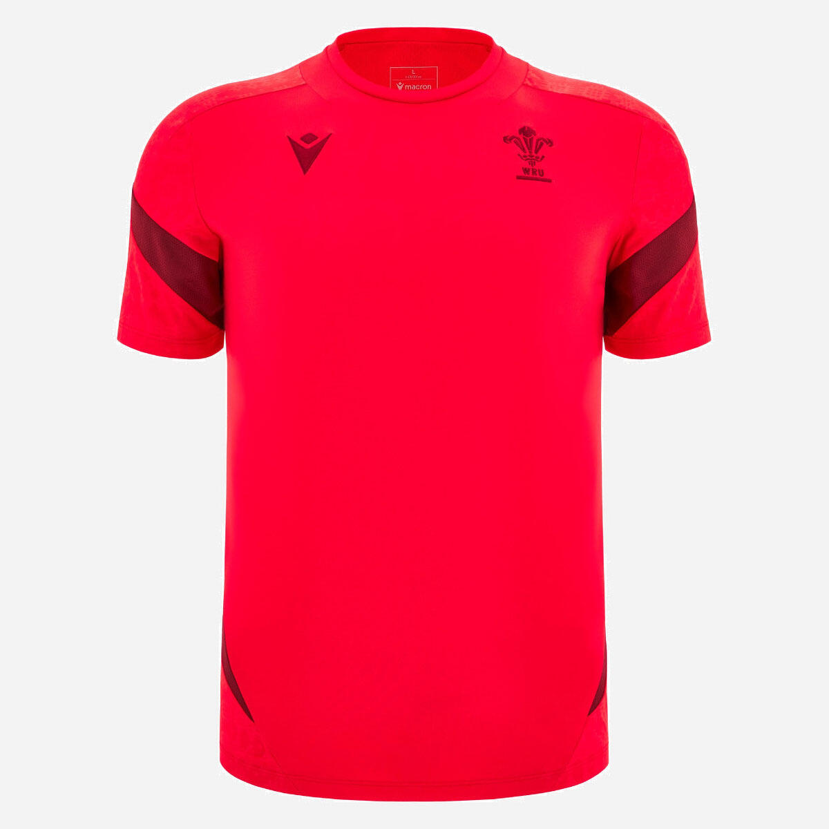Macron - Maillot D'Entraînement Pays De Galles Rugby Macron Rouge - Maillot Manches Courtes - Rouge - Decathlon