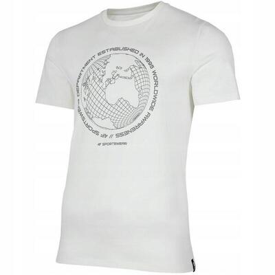 Camiseta Globo para Hombre Blanco