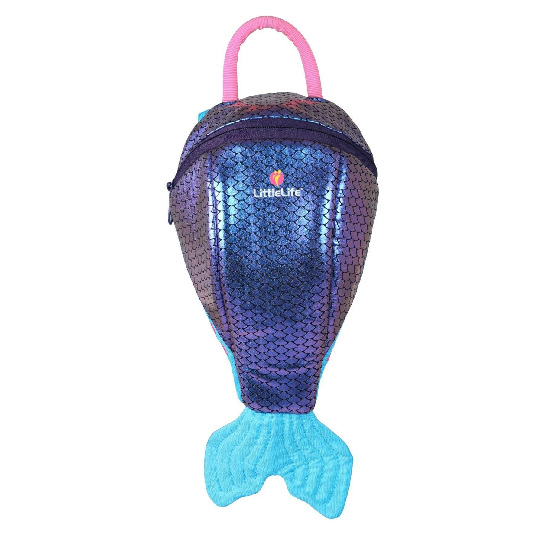 LittleLife Kinder-Rucksack Meerjungfrau 2L PET-recycelt mit Sicherheitsgeschirr 6/7