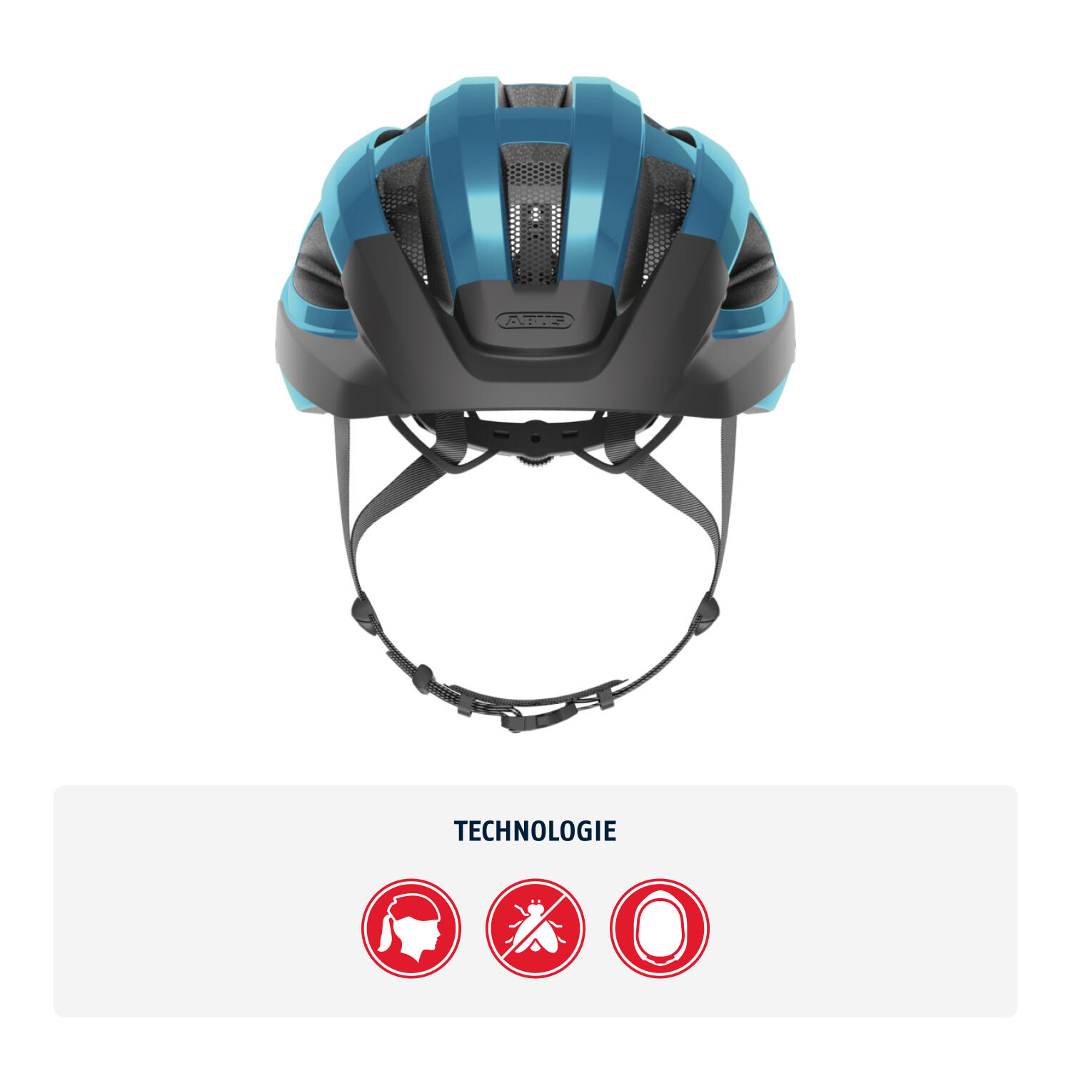 Casque Vélo ABUS Macator – Bleu Foncé Brillant, Taille L (58-62cm), Léger 340g, 5 Entrées D’air, Zoom Ace, Adapté Aux Cheveux Longs, Pour Débutants Et Trajets Quotidiens