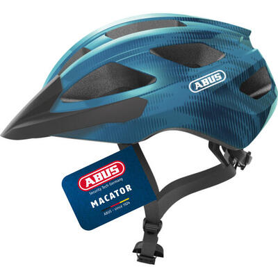 Macator" racefietshelm. blauw