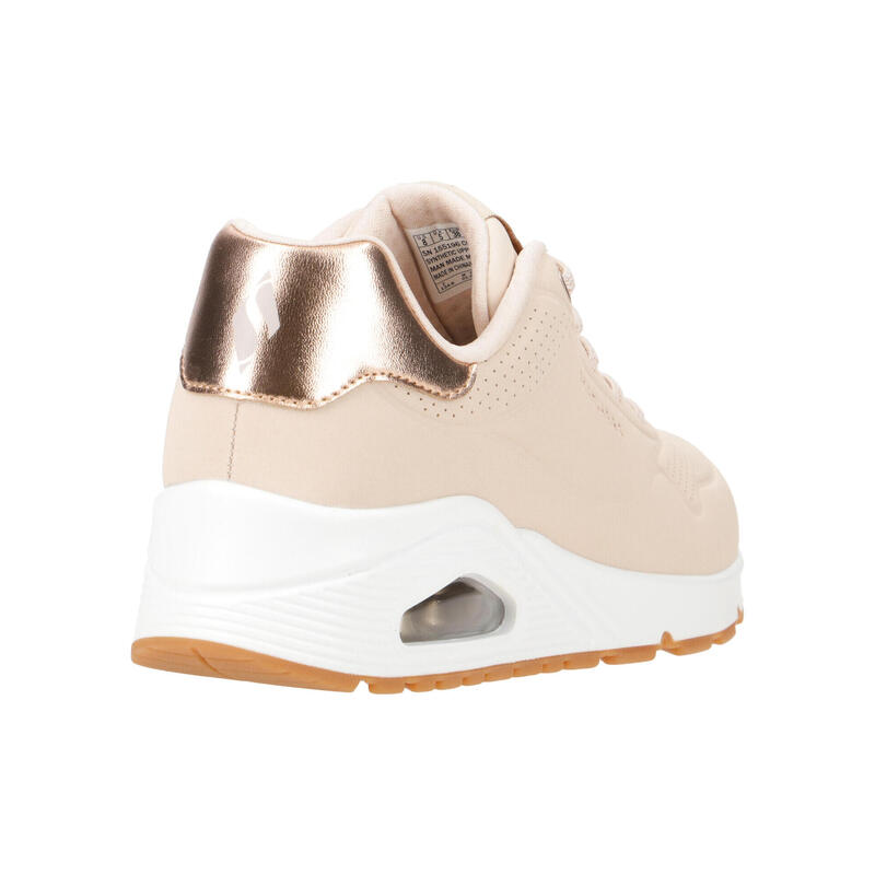 Pantofi Sport Skechers Model Uno - Shimmer Away Culoare Bej