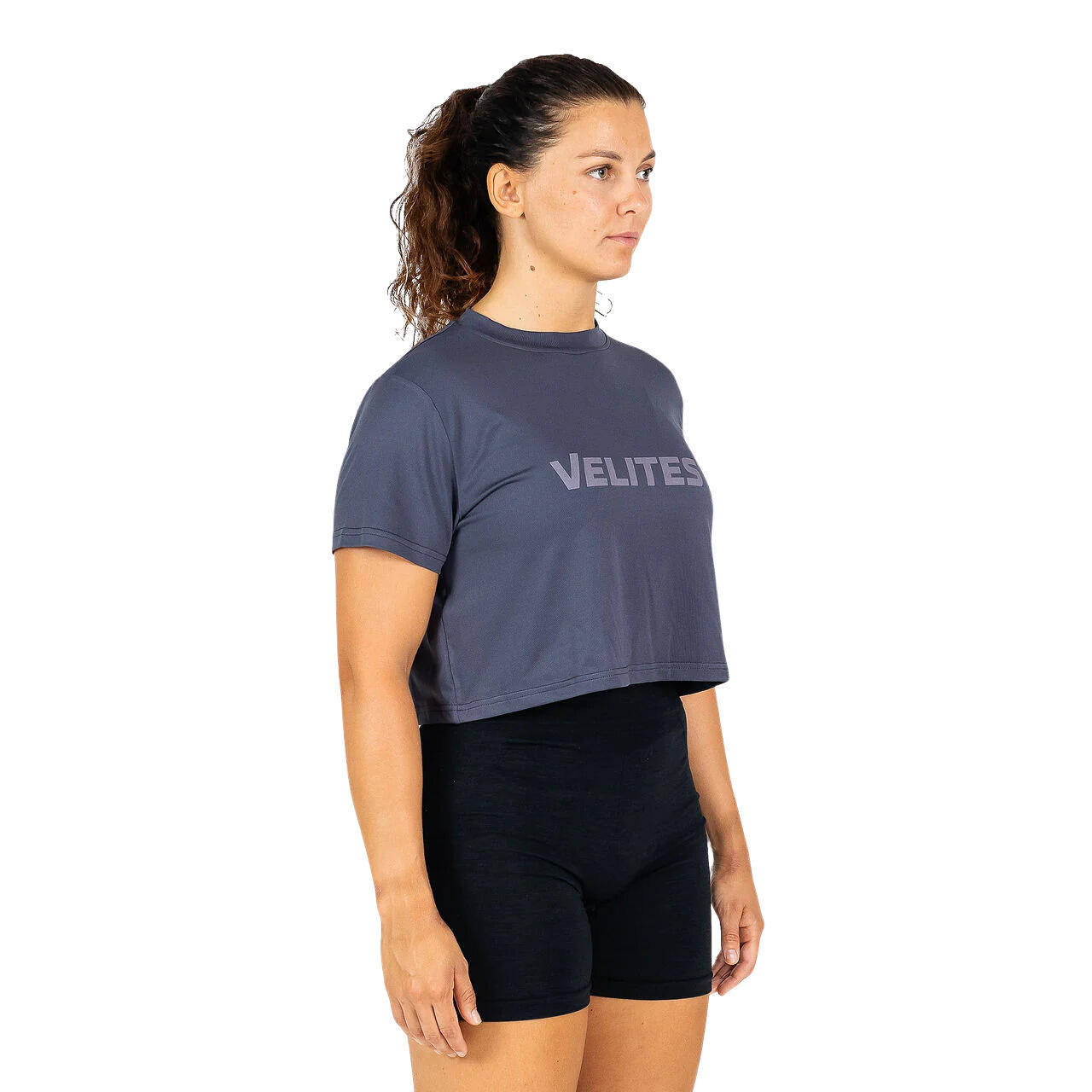 T-shirt crop femme Velites Holo 3/4