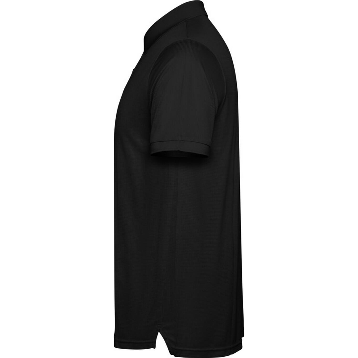 Heren Tormo Poloshirt met Korte Mouwen (Massief zwart) 3/4