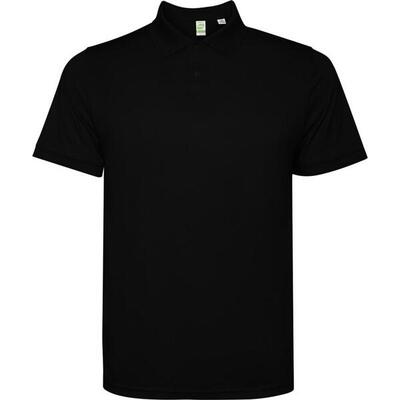 Maglietta Polo Maniche Corte Uomo Roly Tormo Nero Tinta Unita
