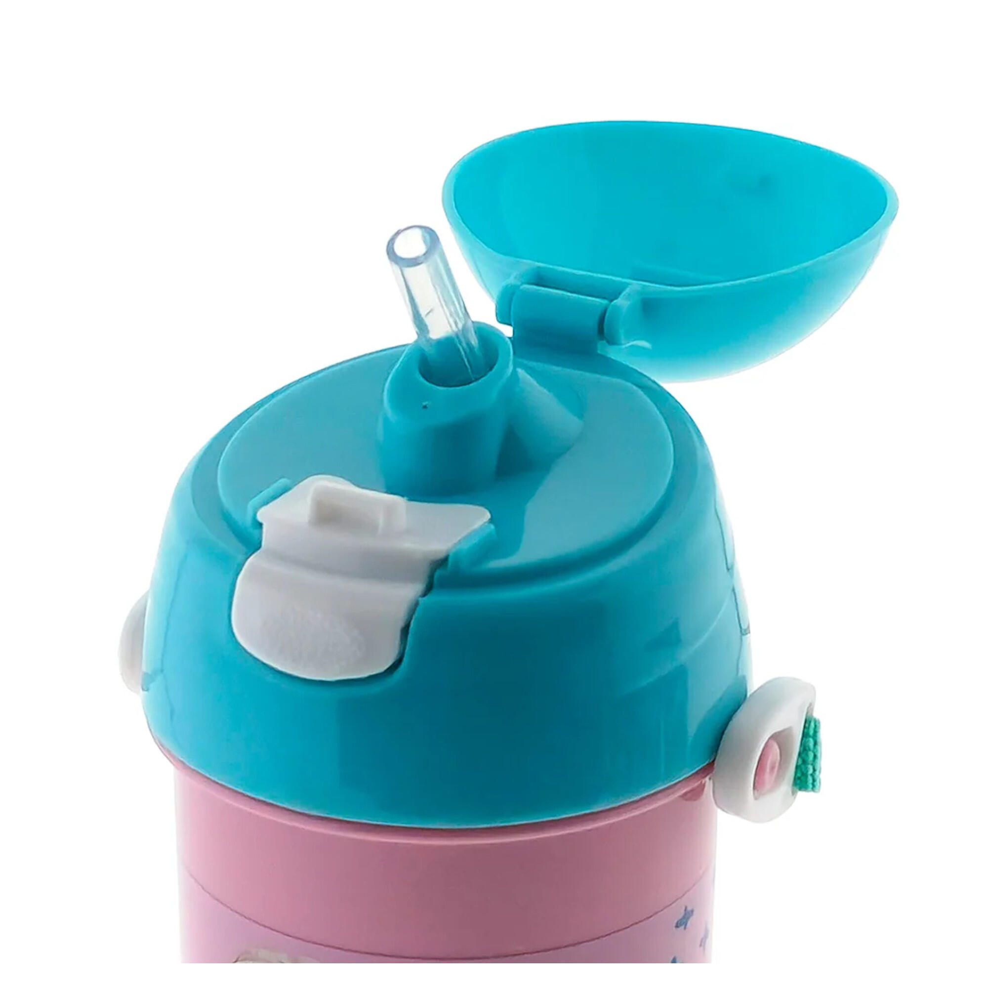 BOTELLA CANTIMPLORA CON PAJITA 500 ML SENDERISMO Y MONTAÑA FROZEN 3/3
