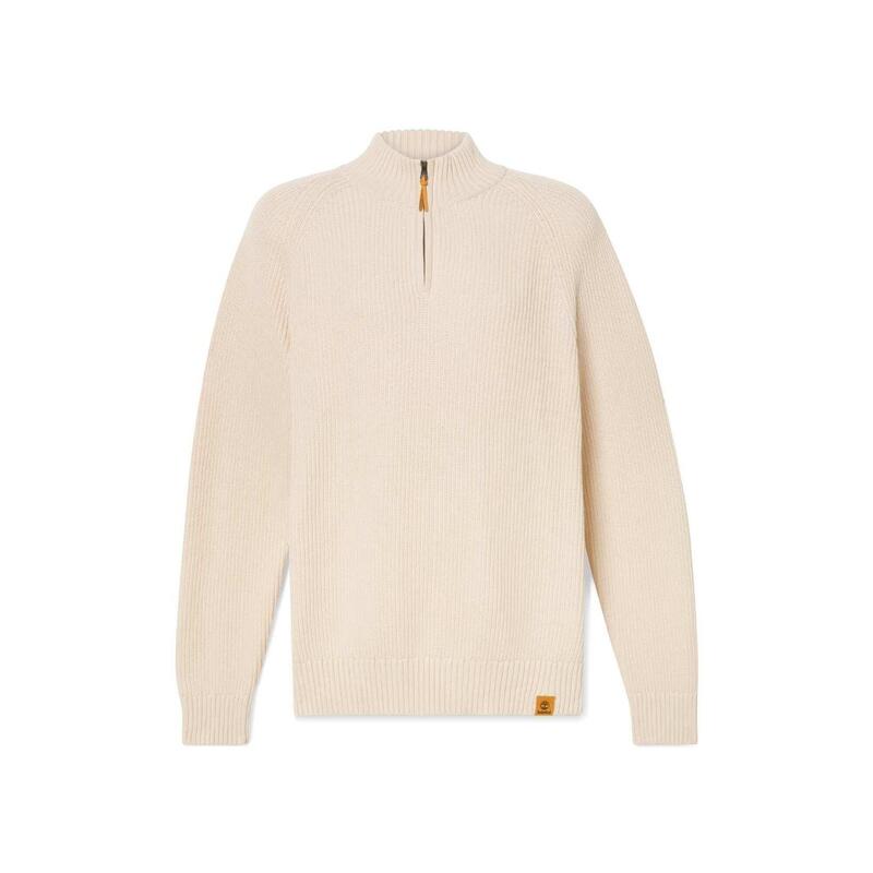 Pulover tricotat Textured 1/4 Zip Swetaer barbati