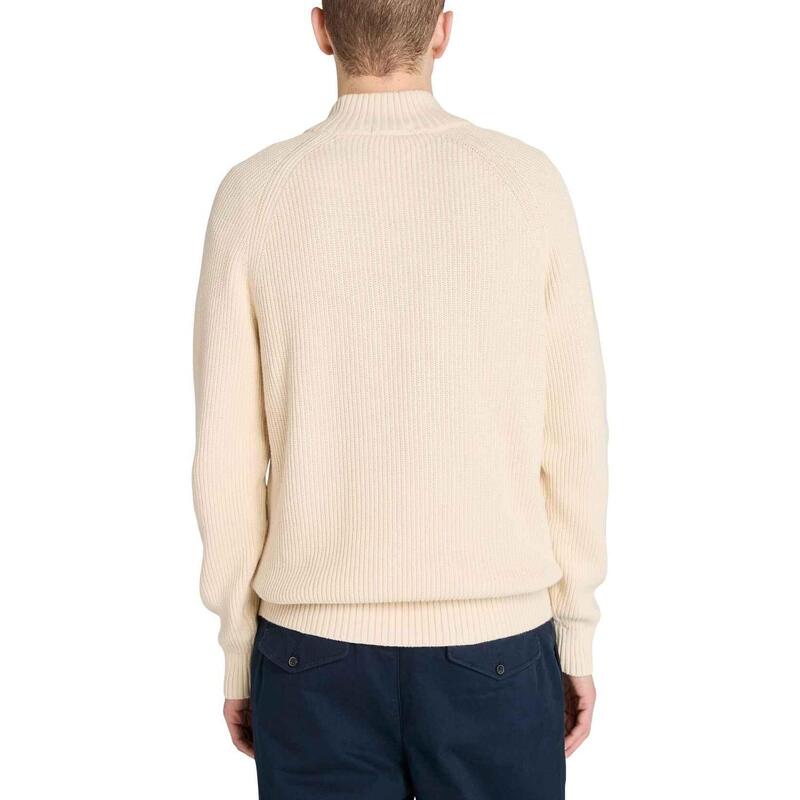 Pulover tricotat Textured 1/4 Zip Swetaer barbati