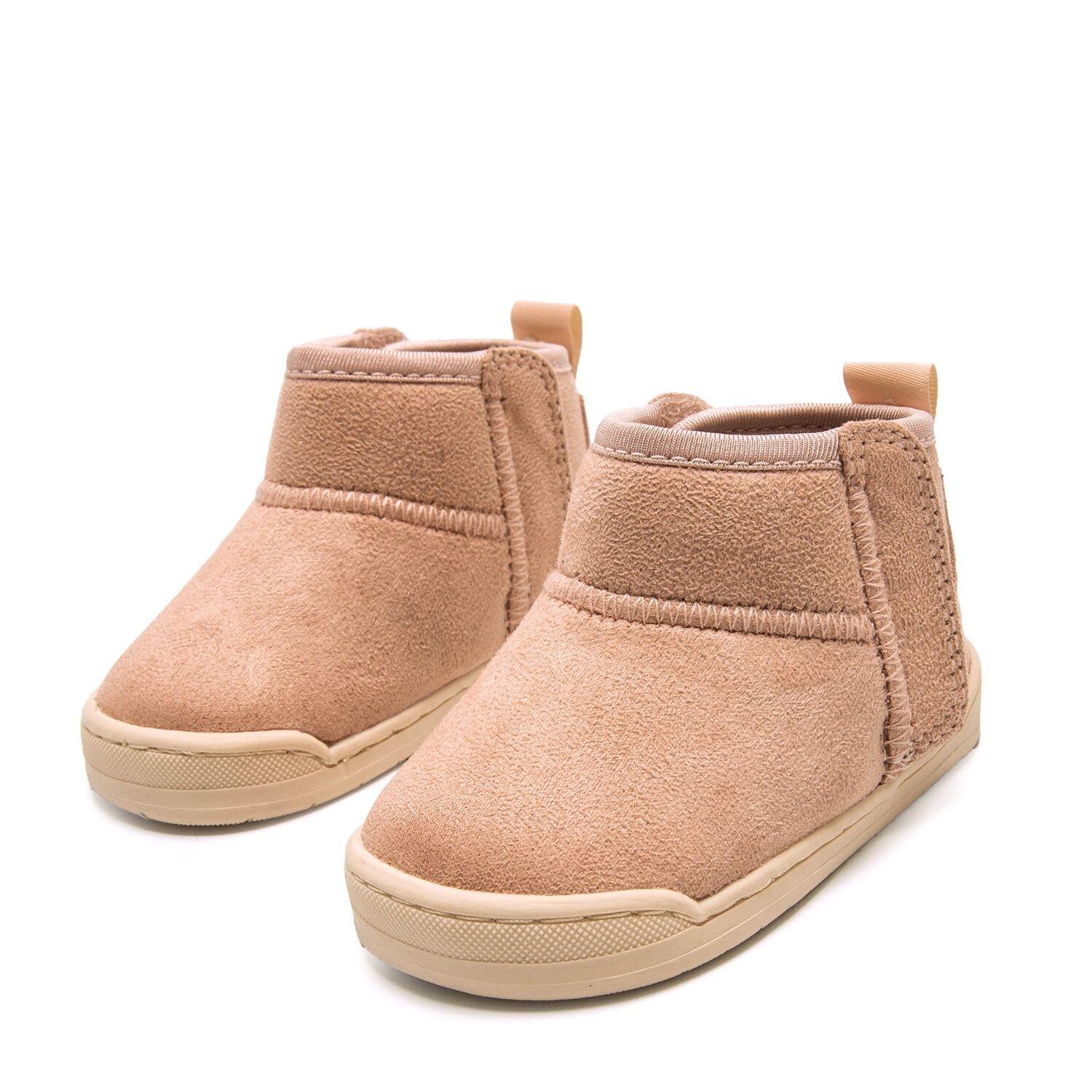 botas de tornozelo menina barefoot mtng free baby rosa 2/7
