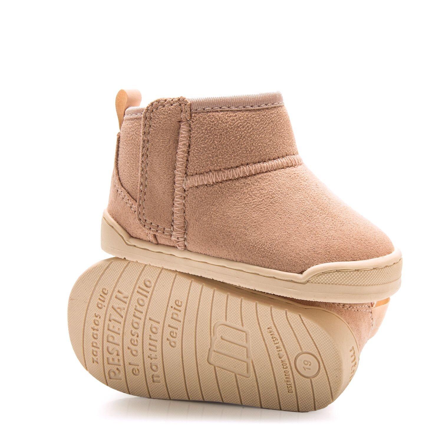 botas de tornozelo menina barefoot mtng free baby rosa 4/7