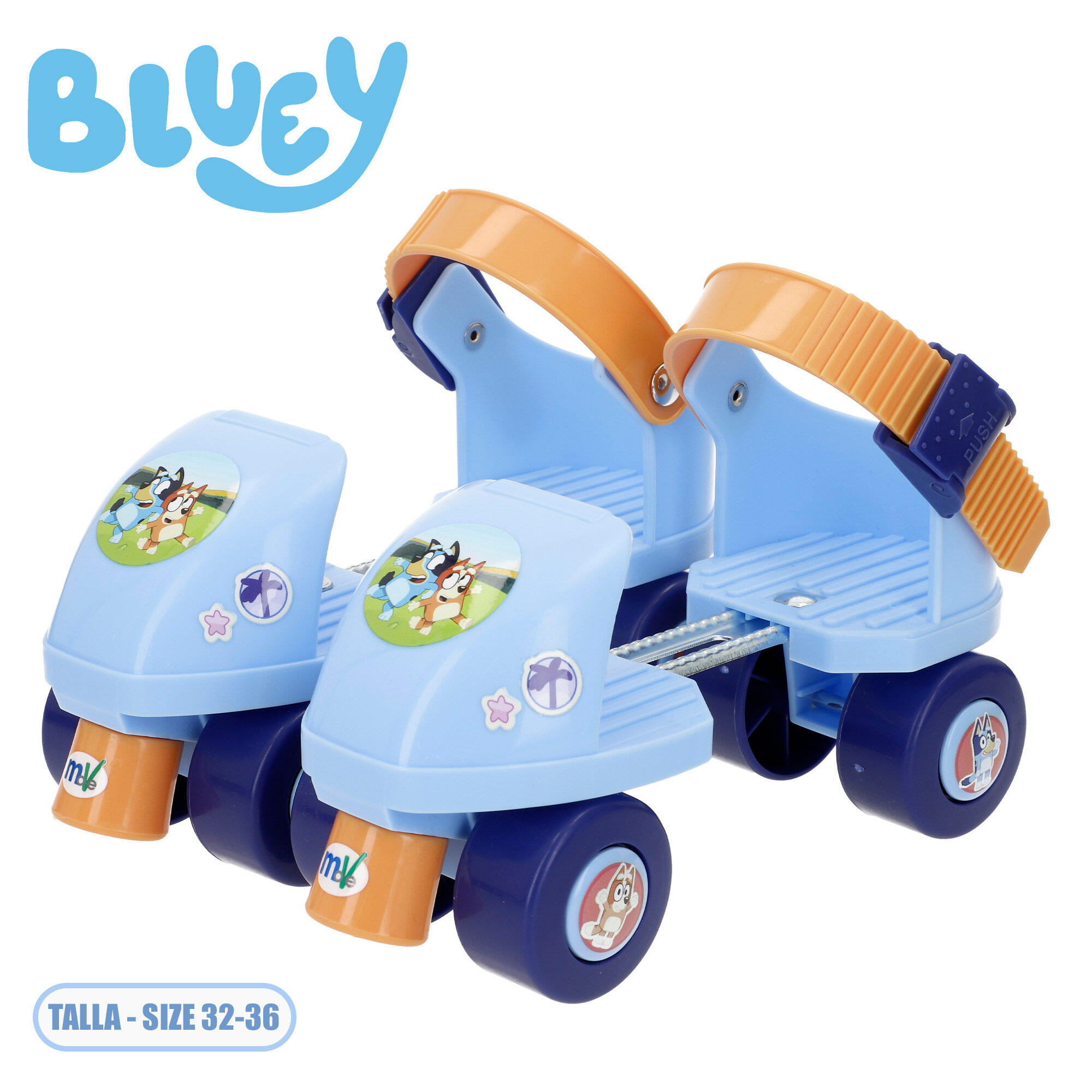 Patins à roulettes Bluey à 4 roues, réglables, pointure 32-36, max. 20 kg 2/7