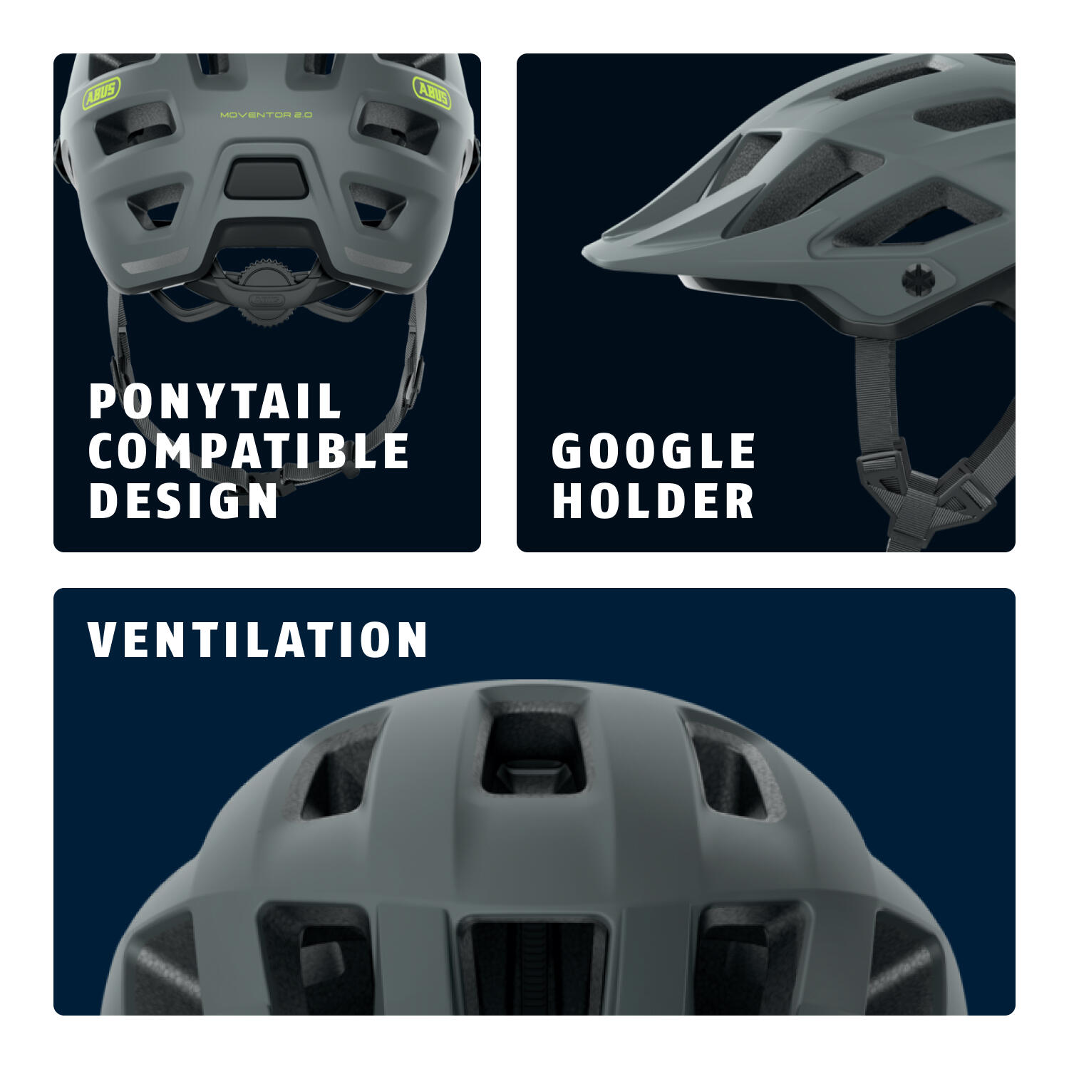 Casco da bici MTB "Moventor 2.0", grigio 3/7