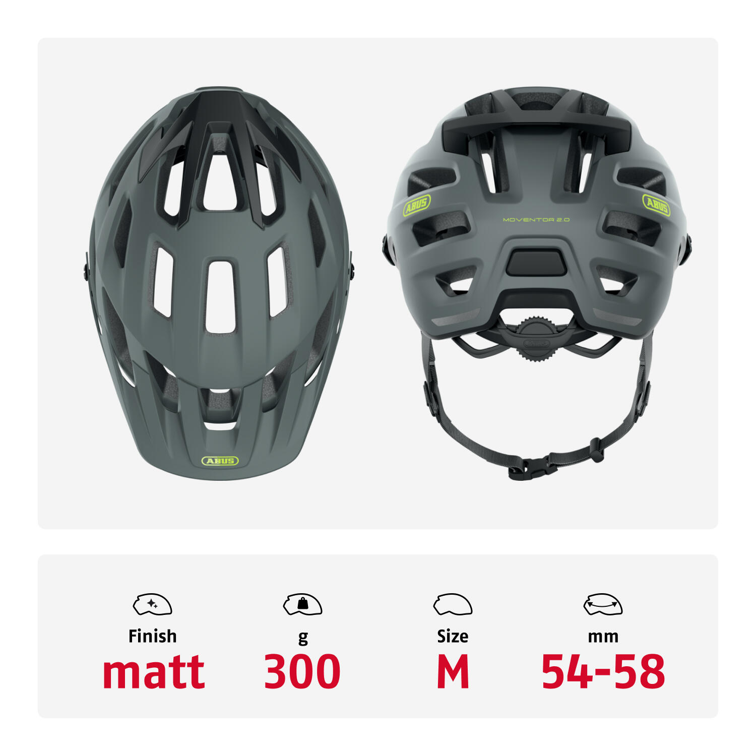 MTB fietshelm "Moventor 2.0", grijs 4/7