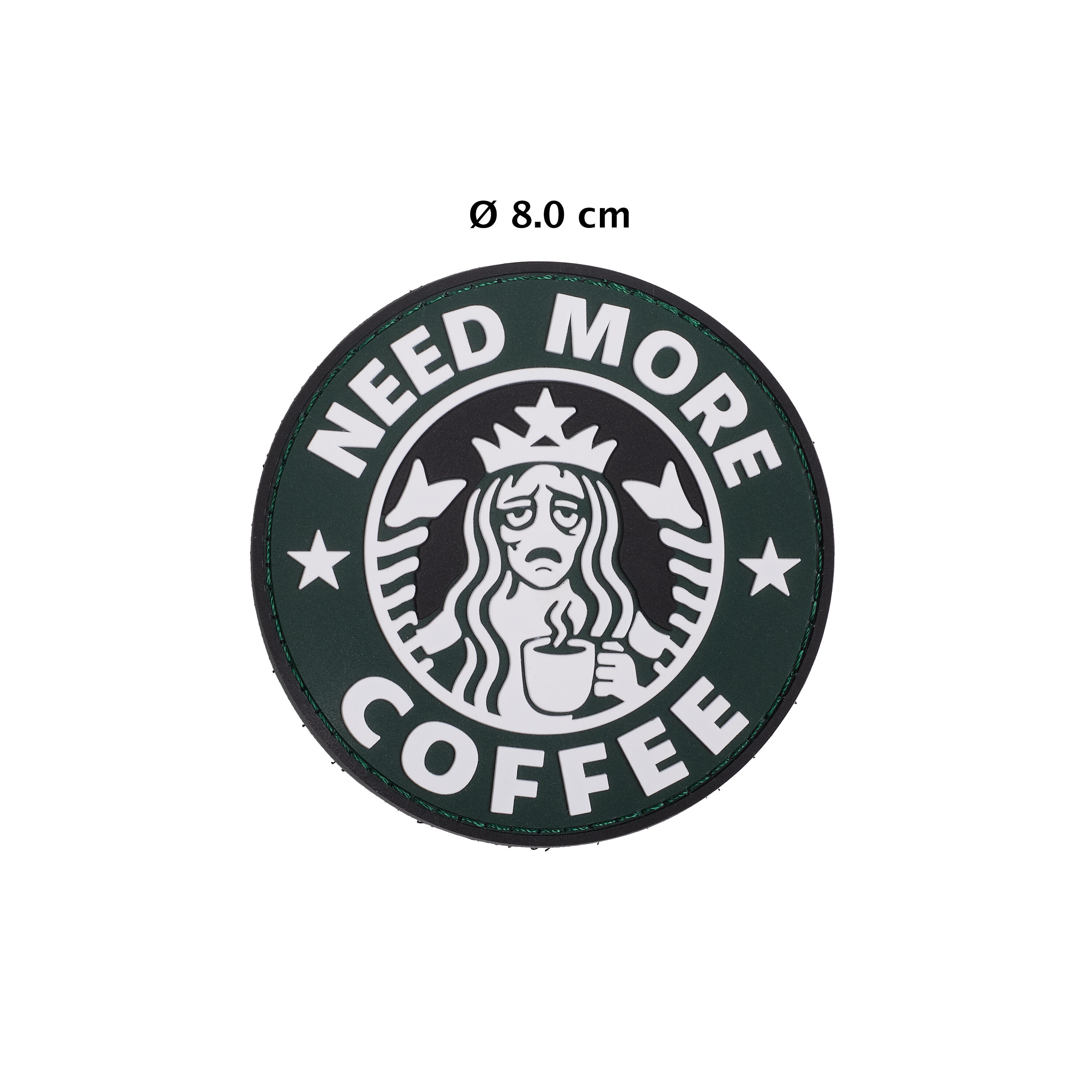 Patch Elitex Training Need more coffee Pvc Velcro per Zaini 3/4