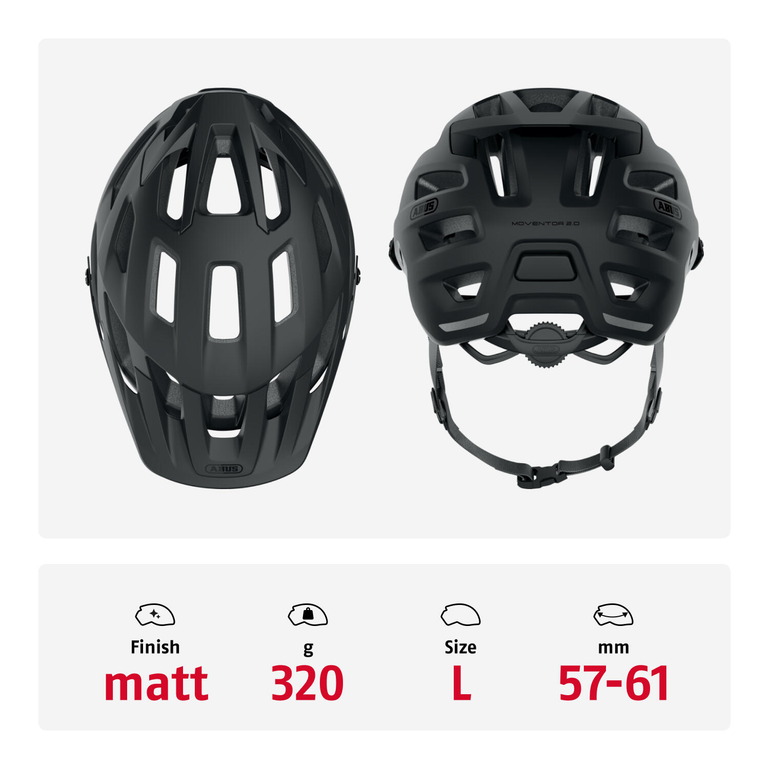 Casco da bici MTB "Moventor 2.0", nero 4/7