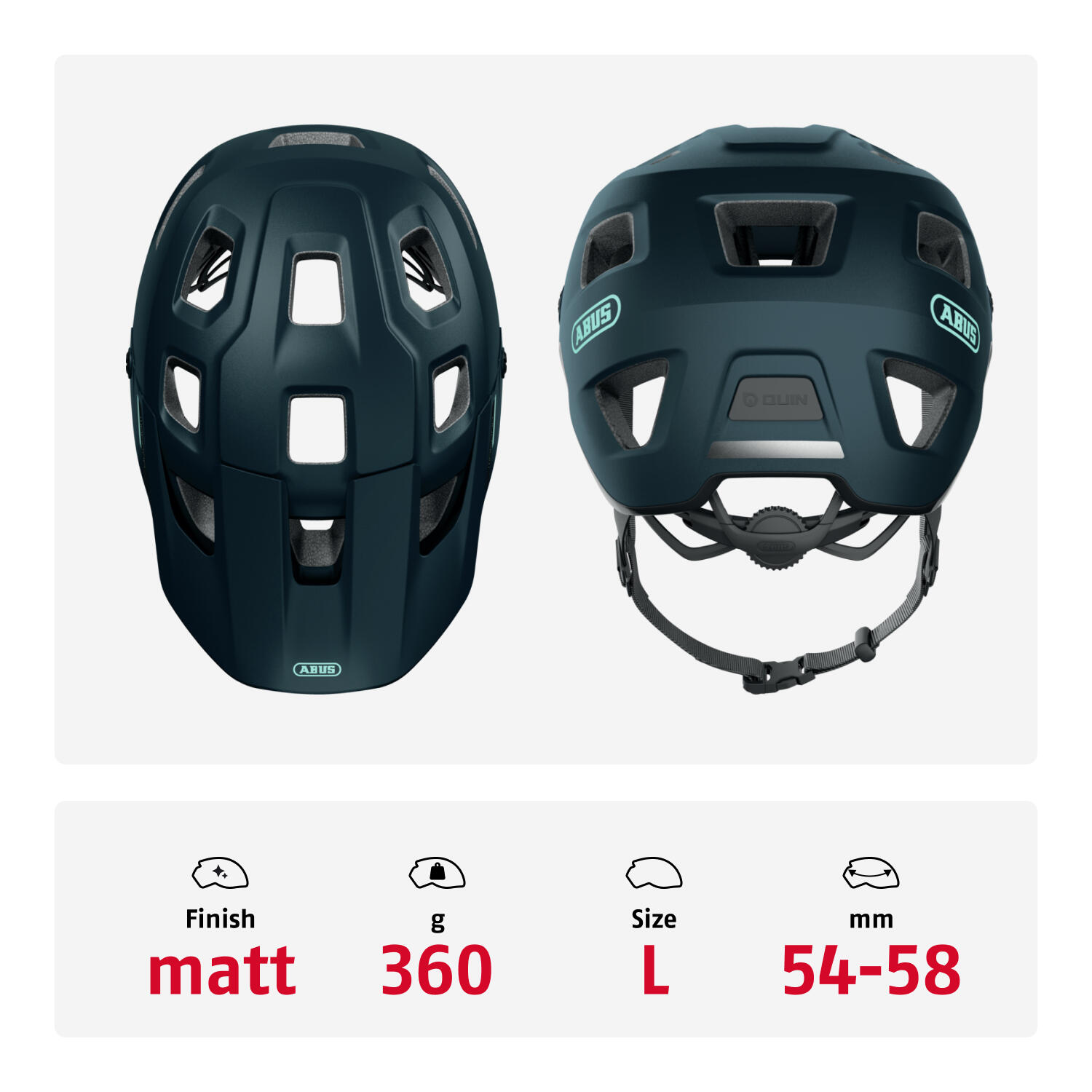 Casque ABUS MoDrop Midnight Blue L 57-61cm 4/7