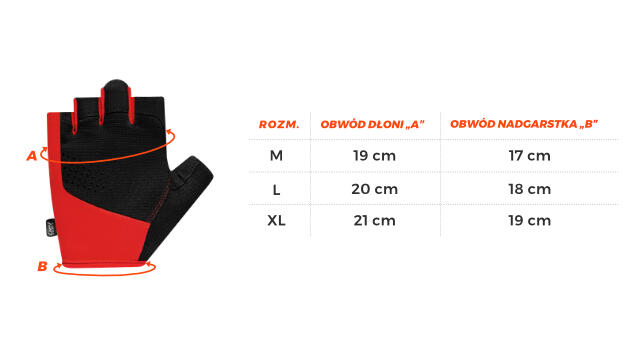 Rękawiczki rowerowe męskie Spokey Avare 4/4