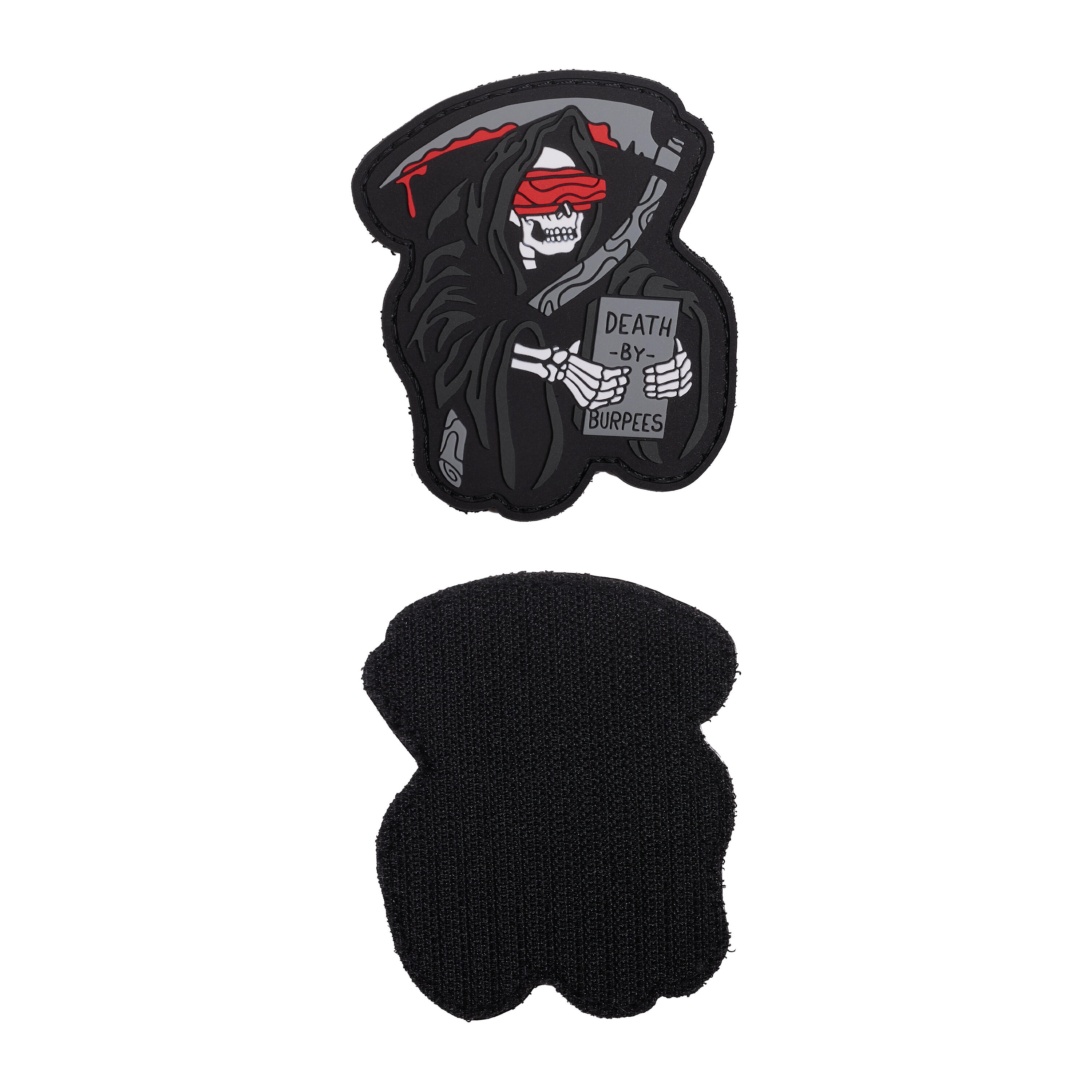 Patch Elitex Opleiding Death by burpees Pvc Klittenband voor rugzakken 4/4