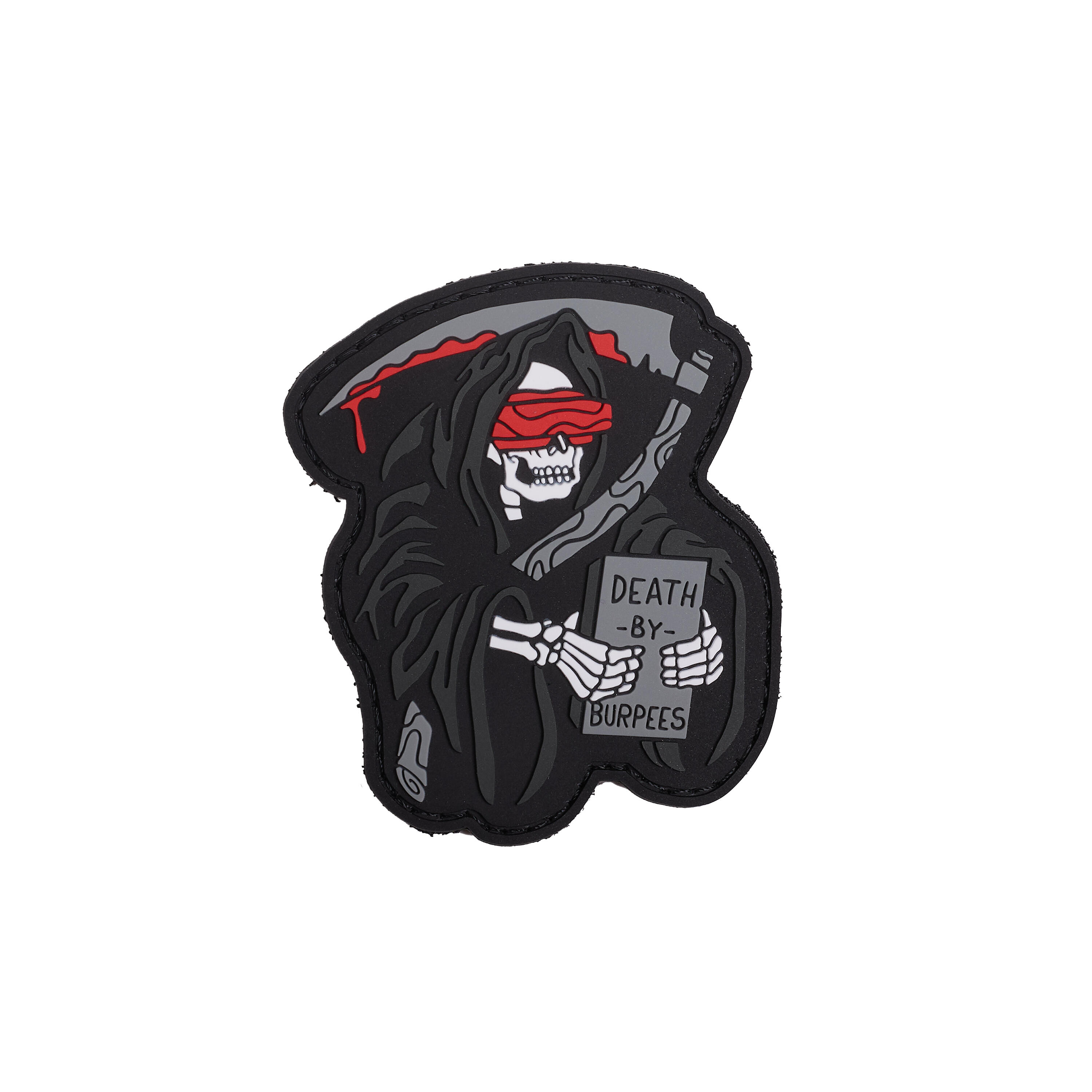 ELITEX TRAINING Patch de Velcro Death by burpees Pvc para Mochilas