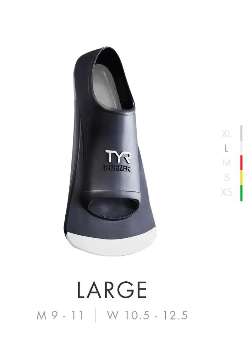 Palmes courtes de natation TYR Burner 2.0 3/5