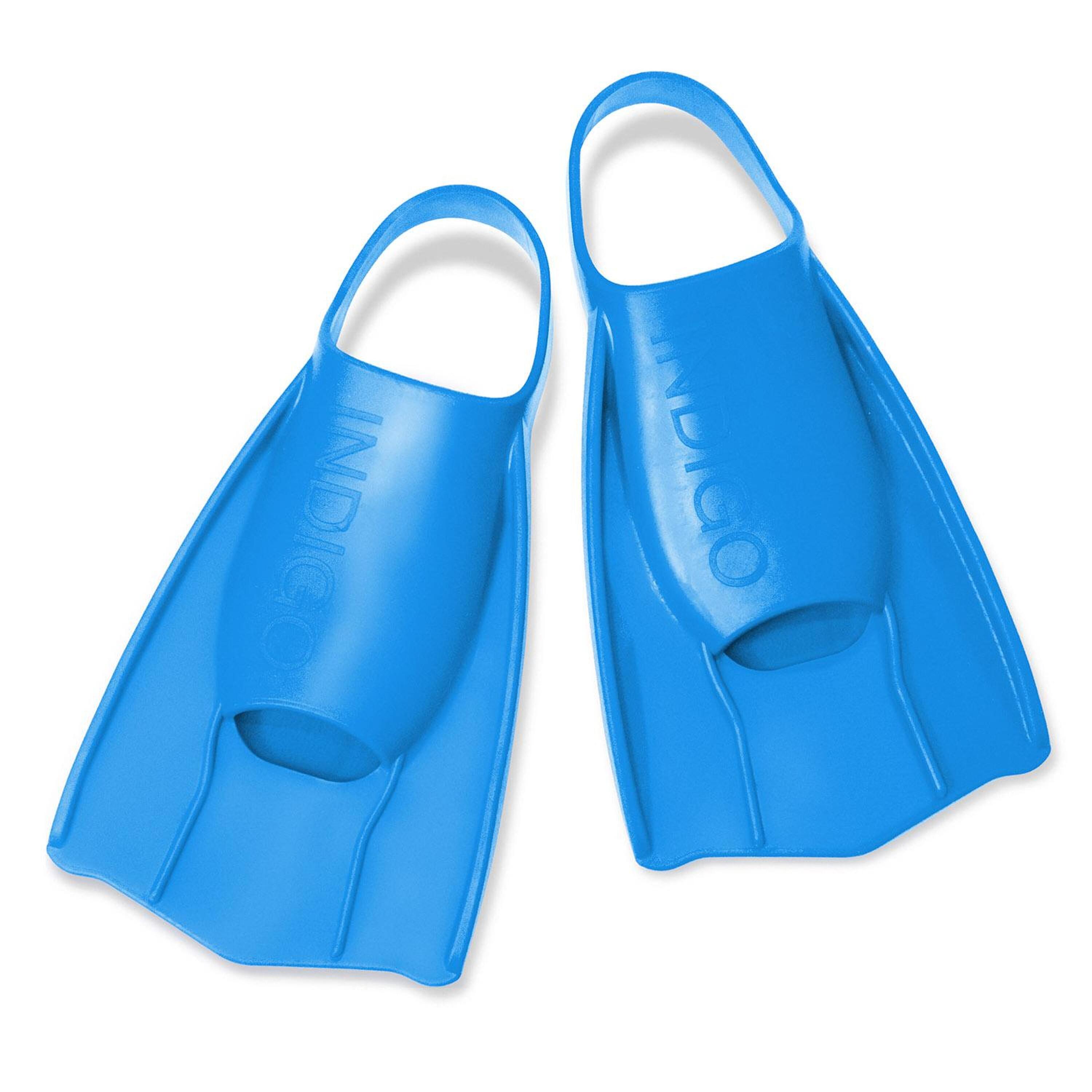 INDIGO SPORTS Nadadeiras INDIGO com Calcanhar Aberto para Treinos em Piscina e Snorkel
