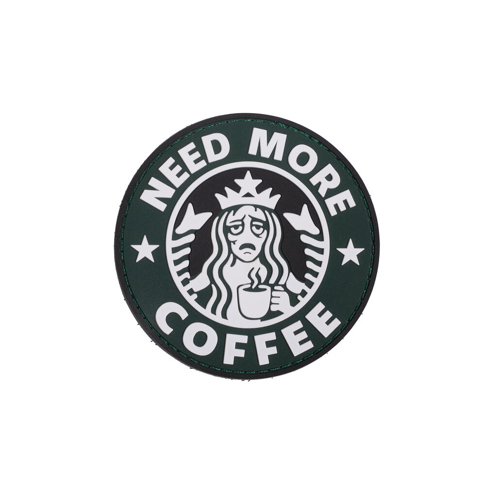 Need More Coffee Patch Elitex Training PVC Velcro