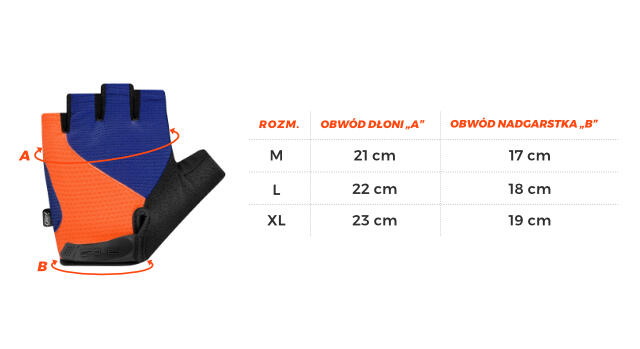 Rękawiczki rowerowe męskie Spokey Expert 4/4