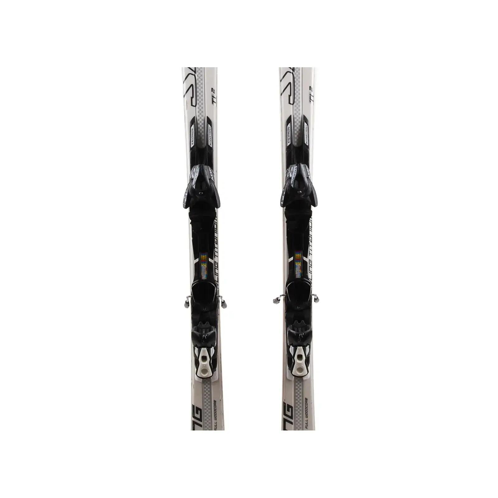 RECONDITIONNE - Ski Salomon 24 Hrs Racing + Fixations 3/4