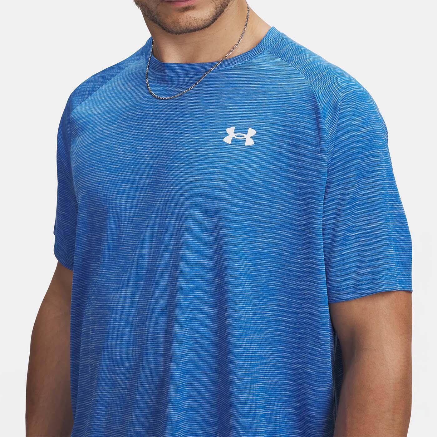 T‑shirt Ua Tech™ Texturizzata Da Uomo Blu 3/3