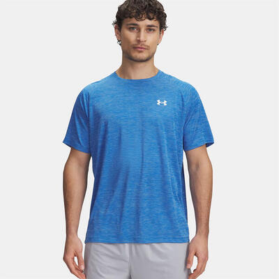 Ua tech™ textuur t‑shirt voor heren blauw