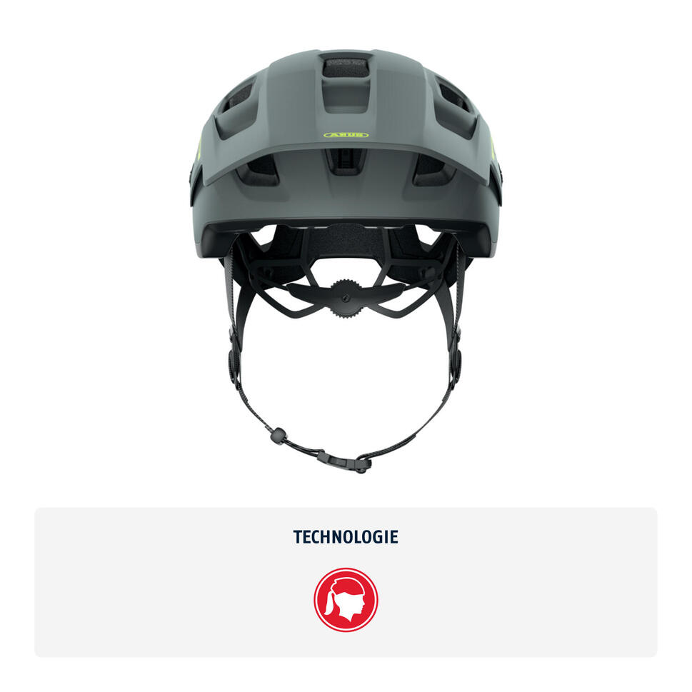 Kask rowerowy „Modrop” szary