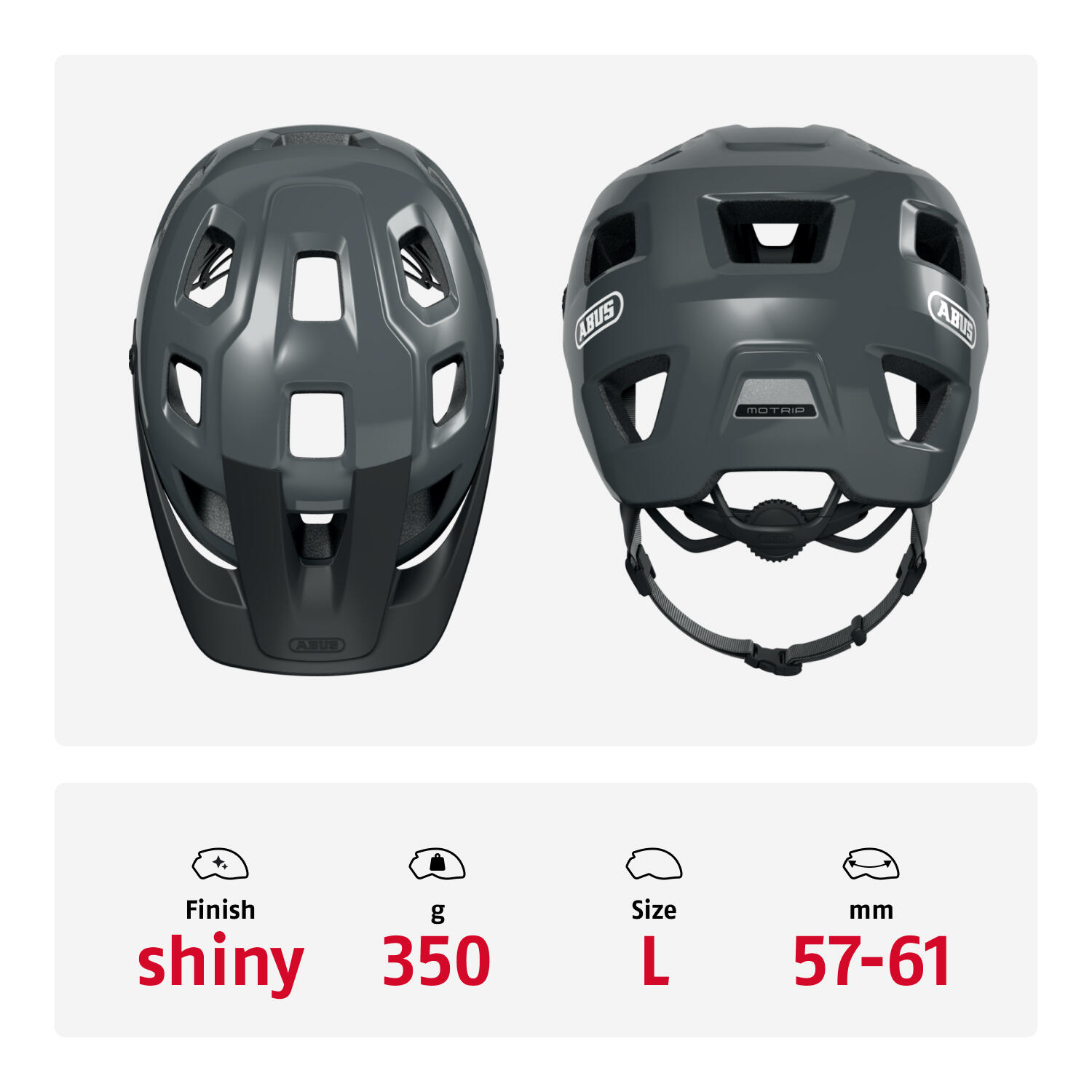 Casco Abus Motrip Off-Road Concreto Gray L 57-61 cm 4/7