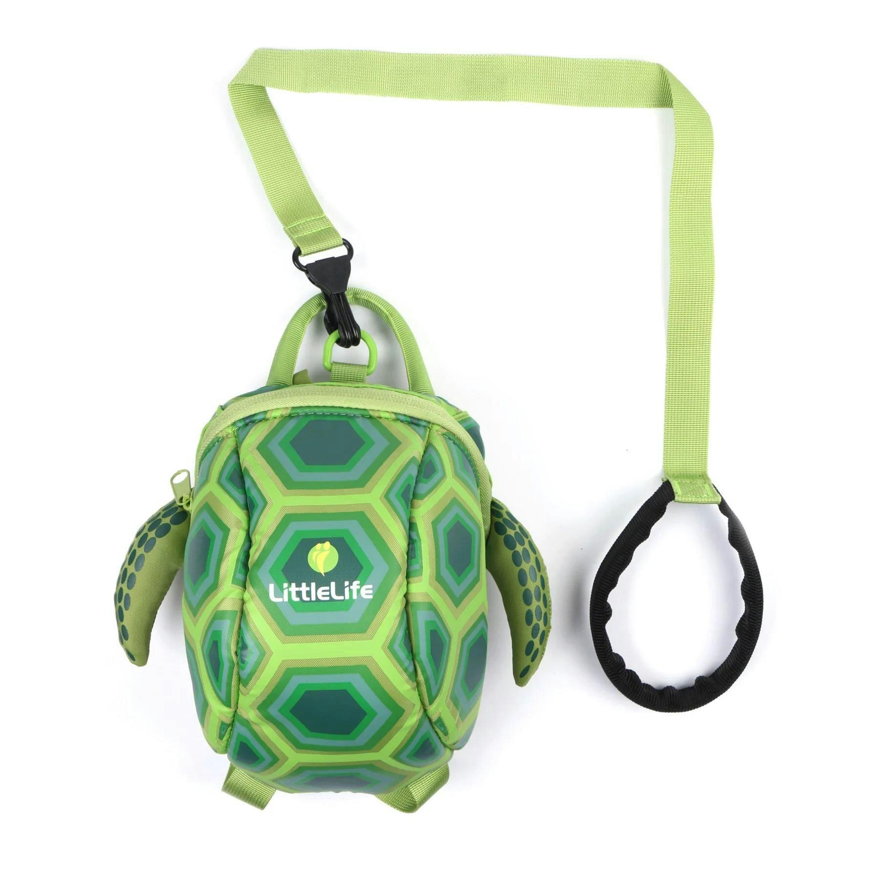 Kinder-Rucksack LittleLife Turtle 2L grün, leicht, mit Leine & Brustgurt 6/7