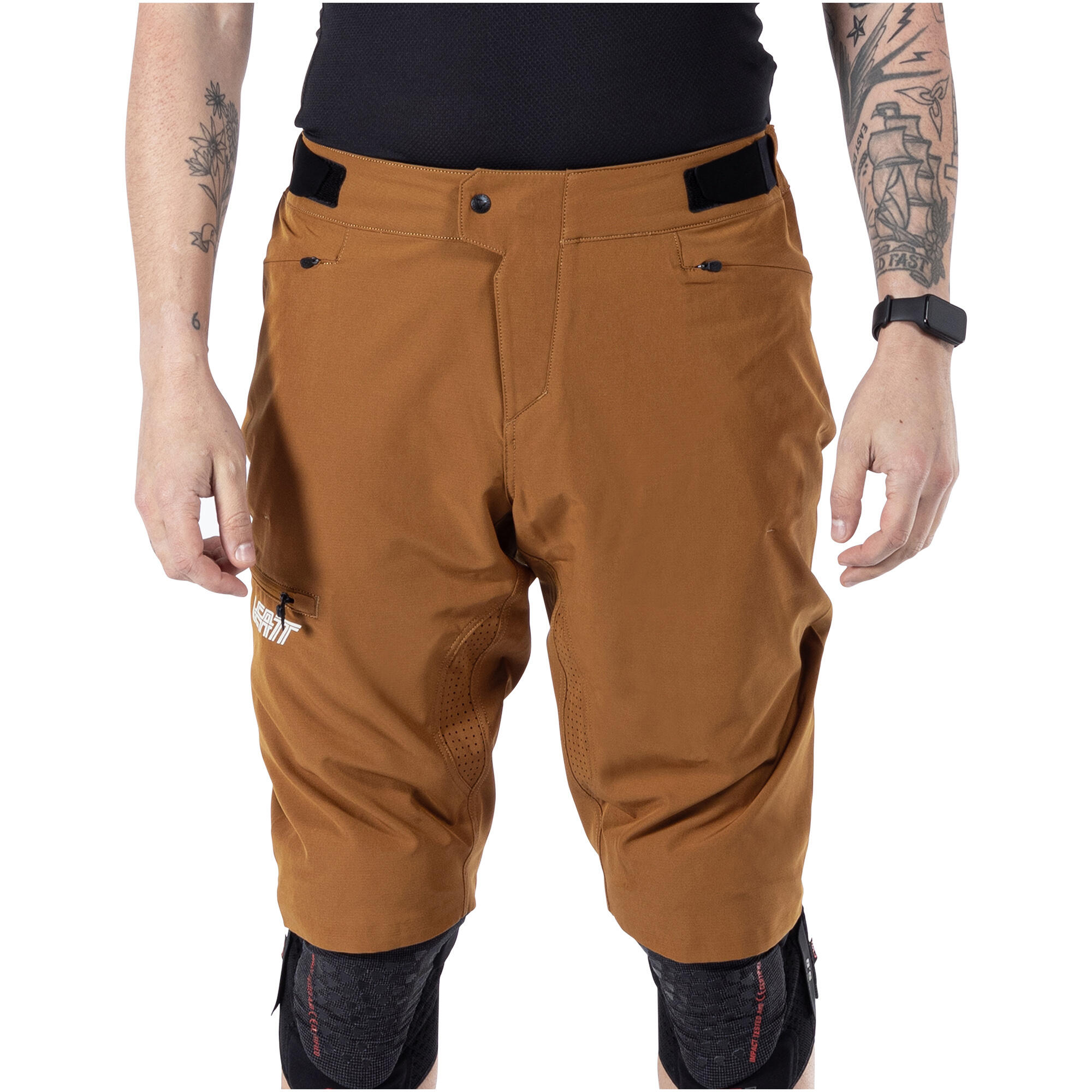 Leatt - Short Vtt Ventilé Et Imperméable Enduro 1.0 Marron Homme - Short De Vélo - Beige|marron - 40 M - Decathlon