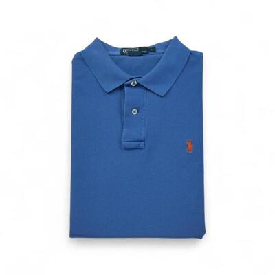 Seconda Mano - Maglietta polo a maniche corte uomo azzurro pallido - Stato buono
