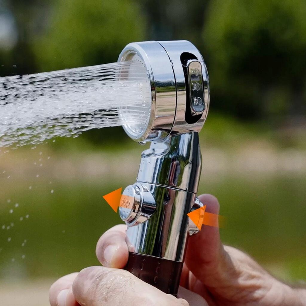 Przenośny prysznic z wyświetlaczem LED i 3 trybami Aerogogo Tiny Shower RB-01 3/7