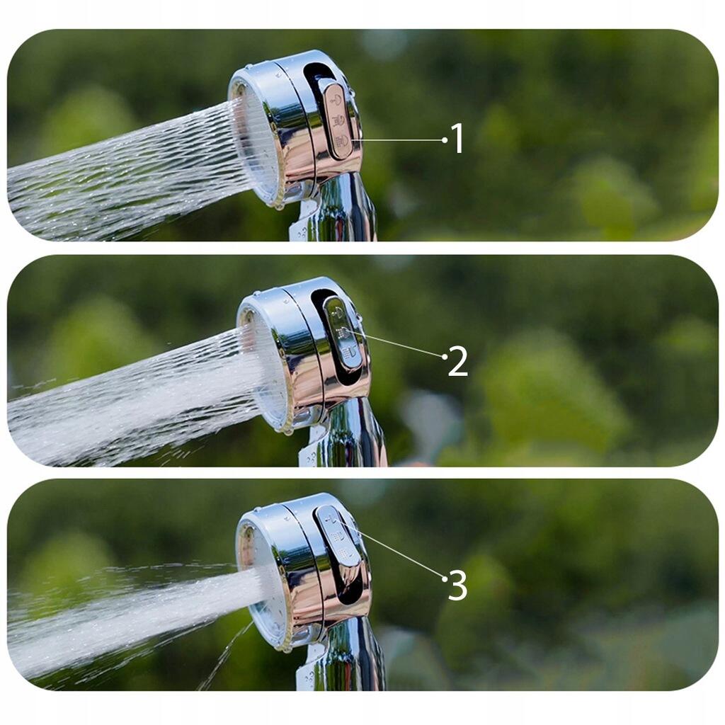 Przenośny prysznic z wyświetlaczem LED i 3 trybami Aerogogo Tiny Shower RB-01 2/7