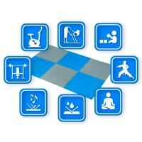 Tapis puzzle pour équipement d'entraînement Thunder 6pièces 1cm protection 60x60 3/5