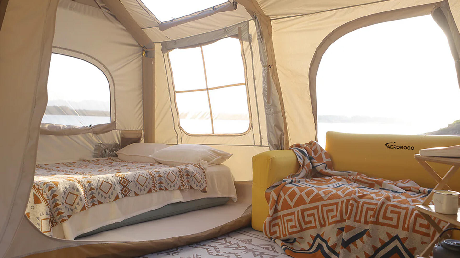 Namiot pompowany z automatyczną pompką PG80 Aerogogo Glamping Tent Yuan ZT1-03 5/7
