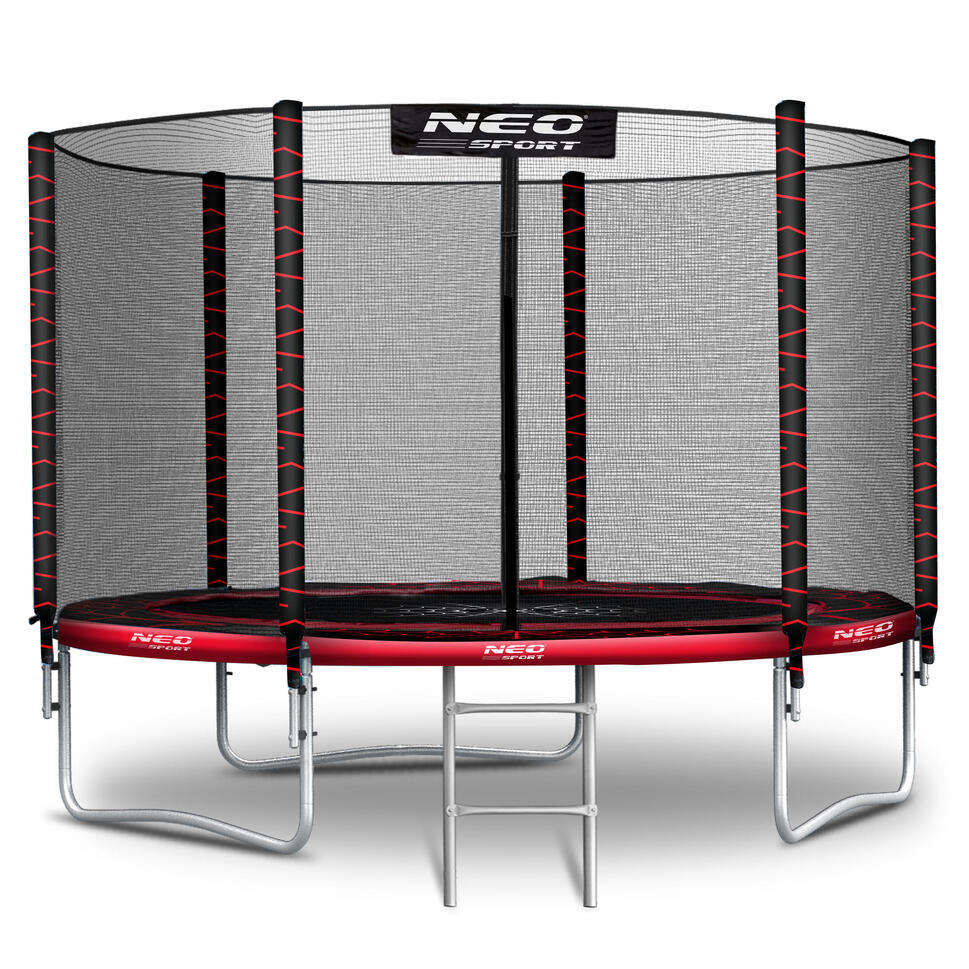 Trampolina ogrodowa z siatką zewnętrzną Neo-Sport 252cm 8ft