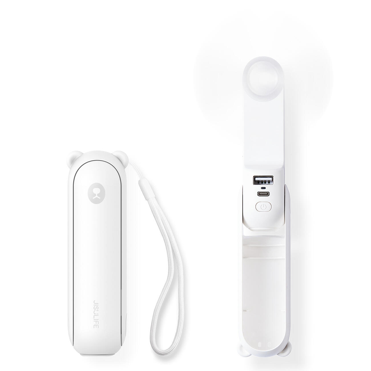 JISULIFE Mini ventilatore Jisulife Fan Life8 con powerbank USB 2000mAh torcia