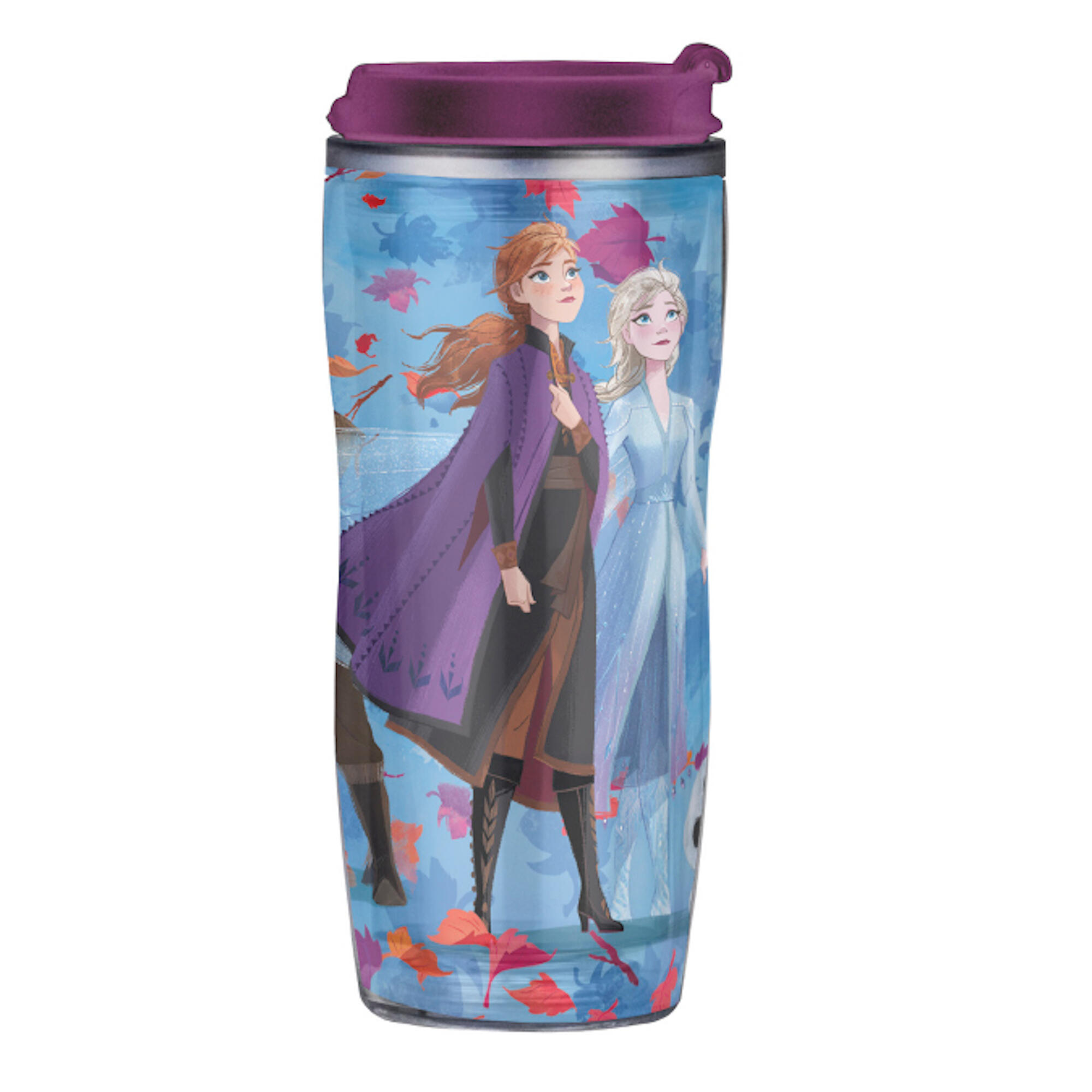 DISNEY FROZEN Garrafa térmica congelada de 400ml com tampa para caminhadas infantis e
