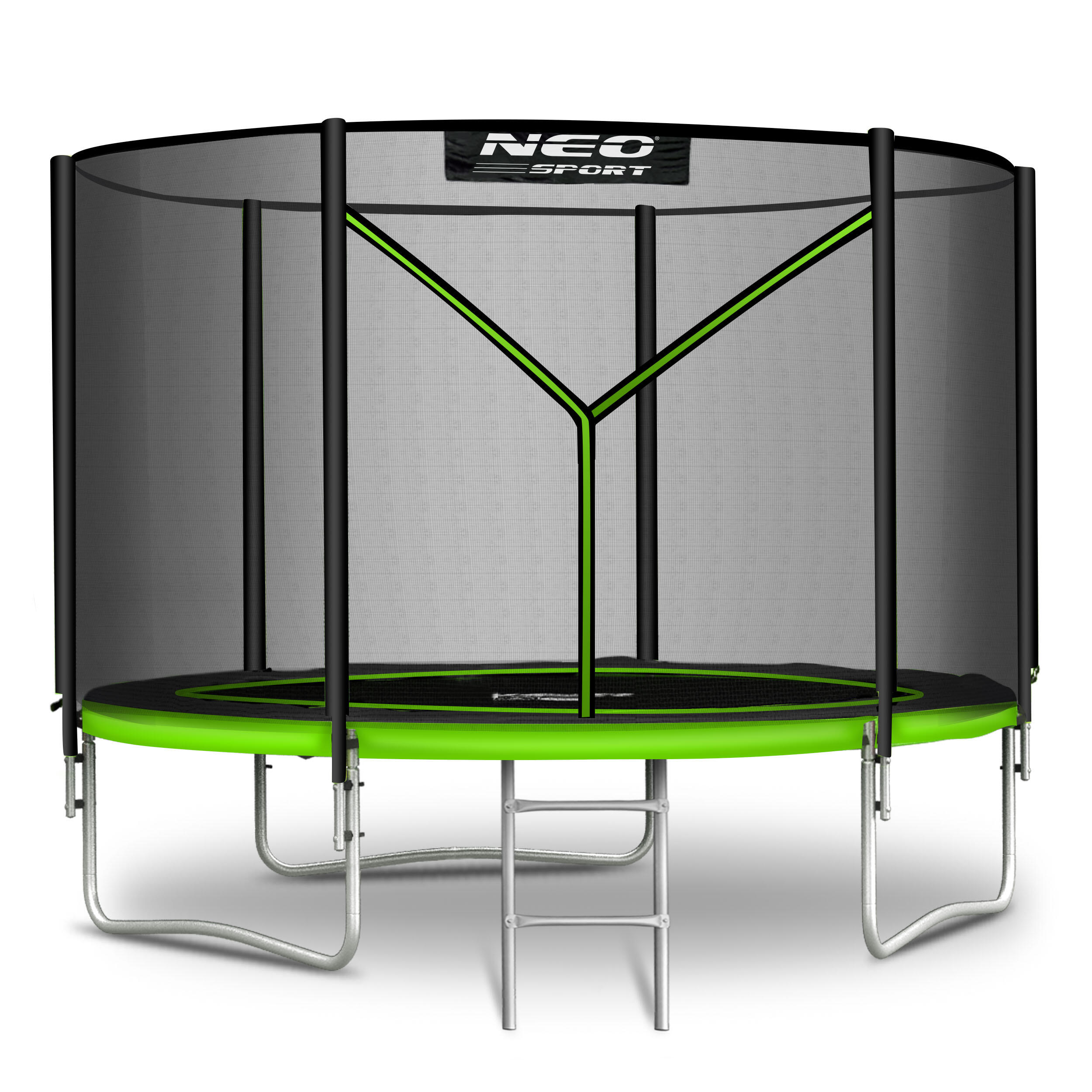 Trampolina ogrodowa z siatką zewnętrzną Neo-Sport 252cm 8ft 2/7