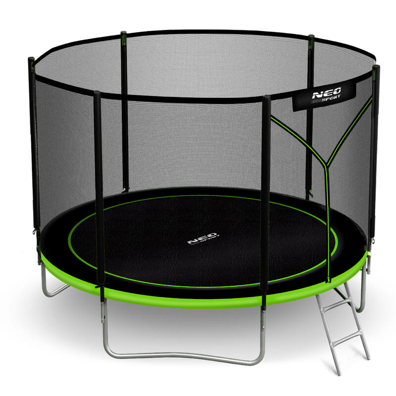 Trampolina ogrodowa z siatką zewnętrzną Neo-Sport 252cm 8ft