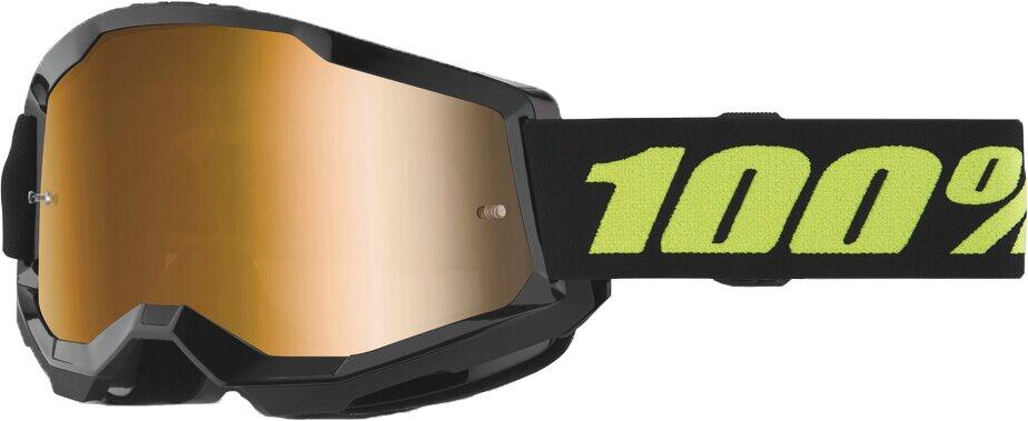 100% Goggle Strata 2 Solar Eclipse - Mirror True Gold Lens