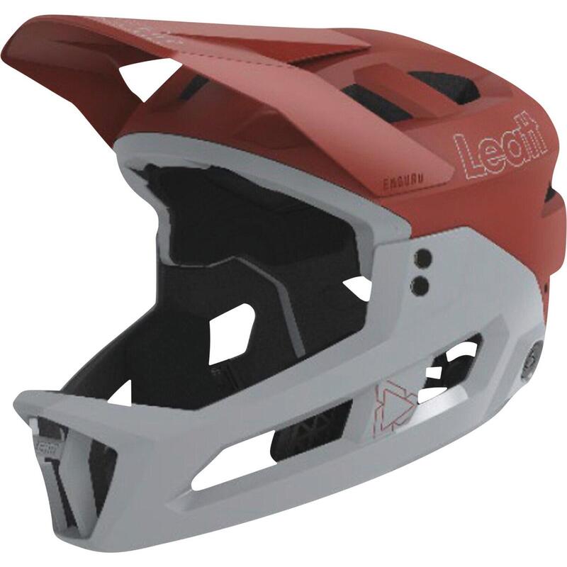 Casque avec Mentonnière Amovible Leatt Enduro 2.0 Rouge Lava